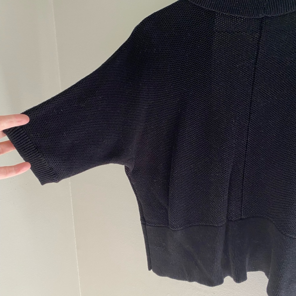 Ralph Lauren black open front short sleeve knit cardigan size XL - Picture 5 of 7